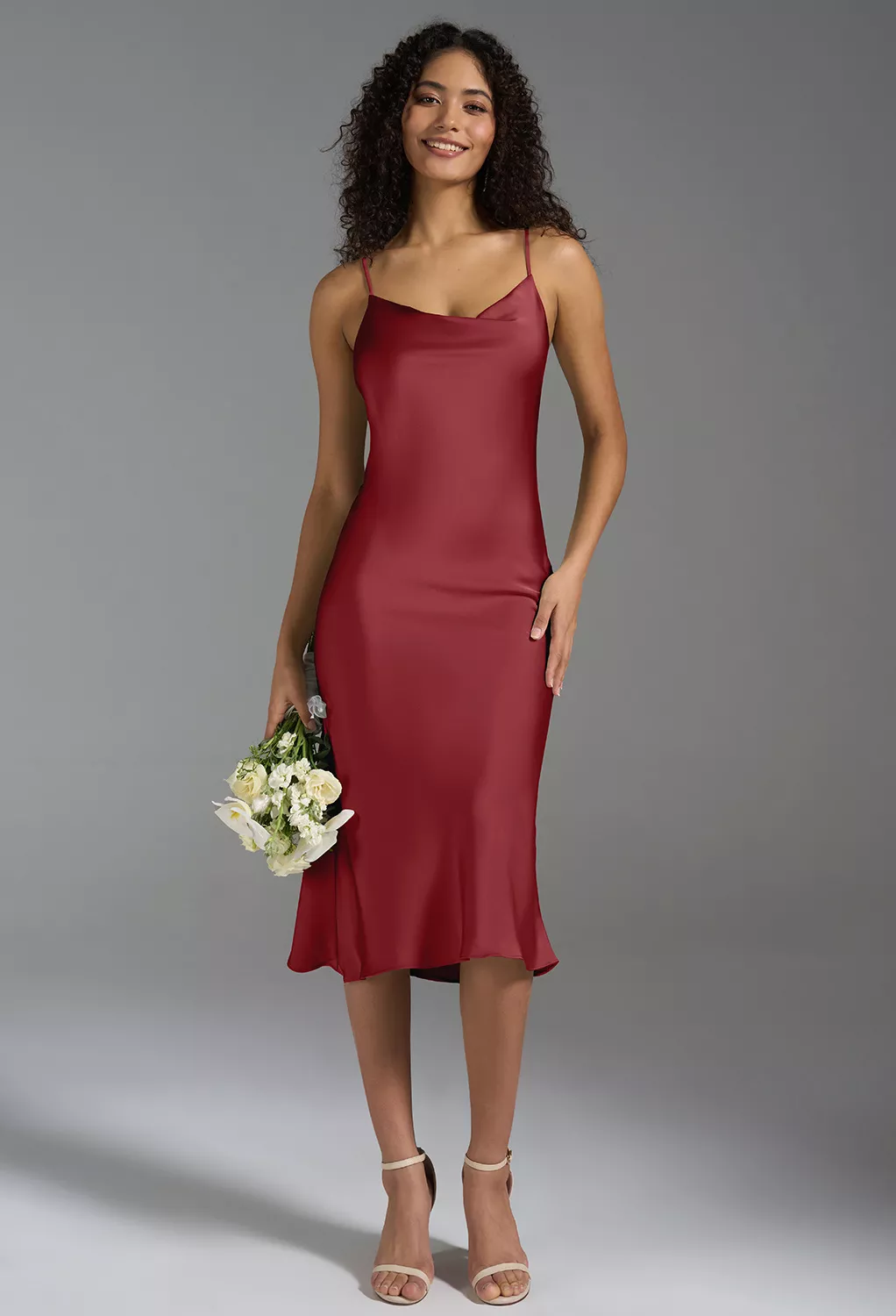AW Alanna Burgundy  Cocktail Wedding Guest Dresses